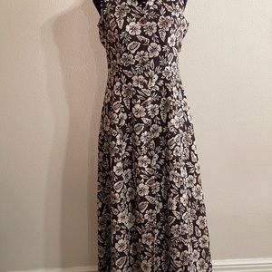 COLDWATER CREEK SLEEVELESS PRINT MAXI DRESS SZ 6